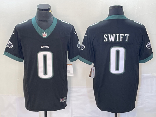 Men's Philadelphia Eagles #0 D'Andre Swift White 2023 F.U.S.E. Vapor Untouchable Limited Stitched Football Jersey Men's Philadelphia Eagles #0 D'Andre Swift White 2023 F.U.S.E. Vapor Untouchable Limited Stitched Football Jersey